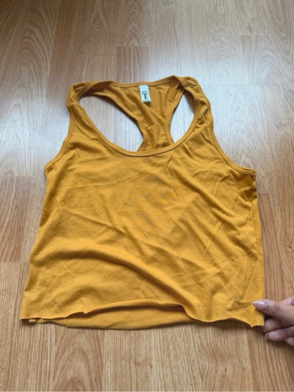 Mustard Racerback Tank Top - Women